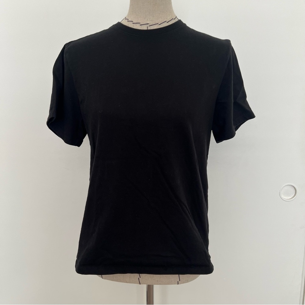 Good American heritage Black crewneck t shirt